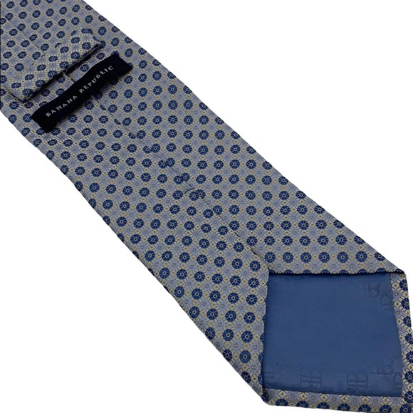 Banana Republic Gray Blue Patterned Tie - Picture 4 of 5